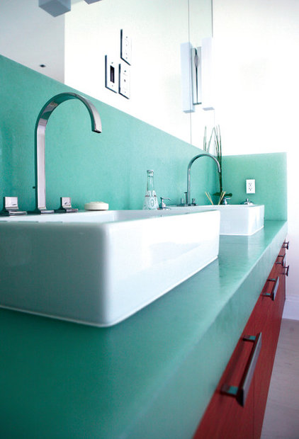 bathroom countertops BioGlass, Oriental Jade