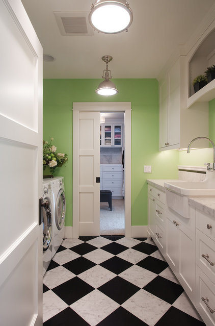 eclectic laundry room Kirkland Lake View House