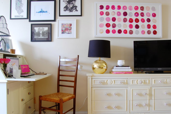 eclectic home office by Corynne Pless