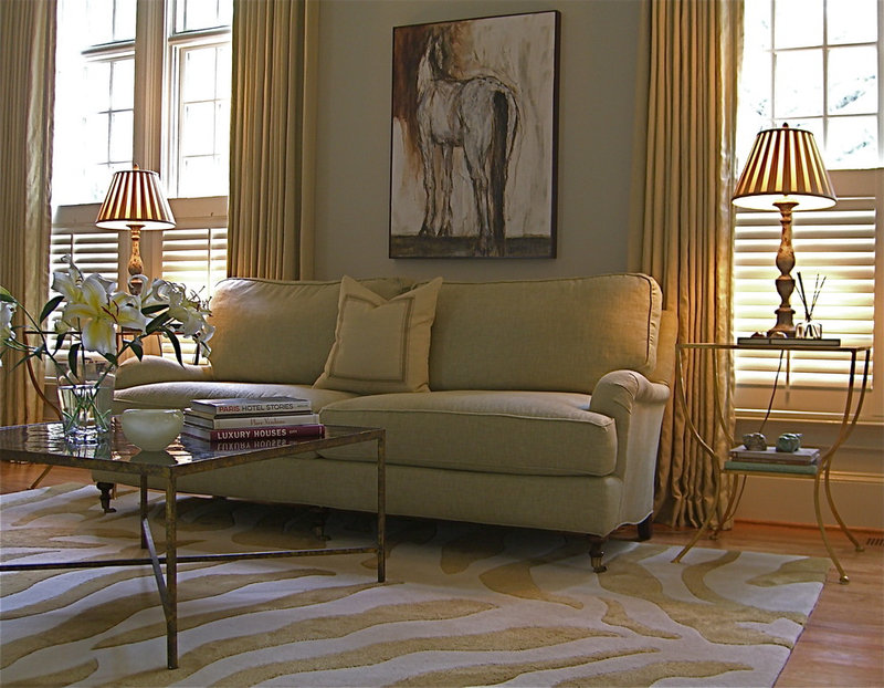 traditional family room by Valerie DeRoy Interiors, LLC