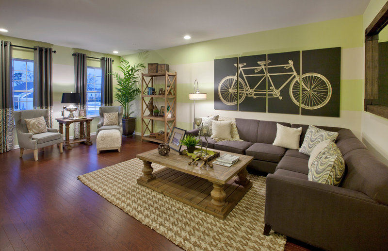 Transitional Living Room by Gacek Design Group, Inc.