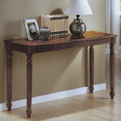 Monarch - Dark Oak Sofa Table - This sofa table features traditional