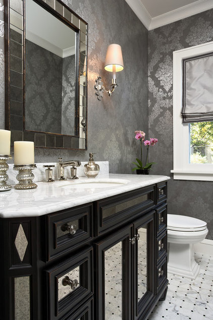 Traditional Powder Room by Elsie Interior