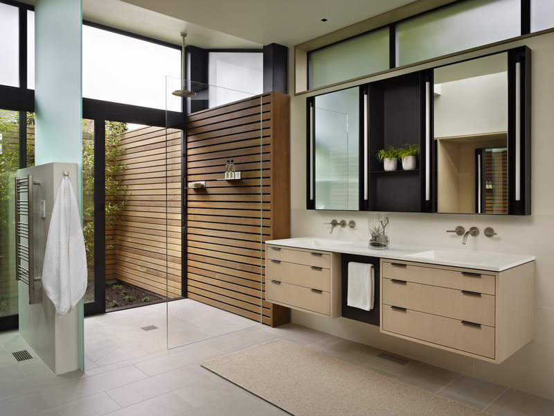 Modern Bathroom by DeForest Architects