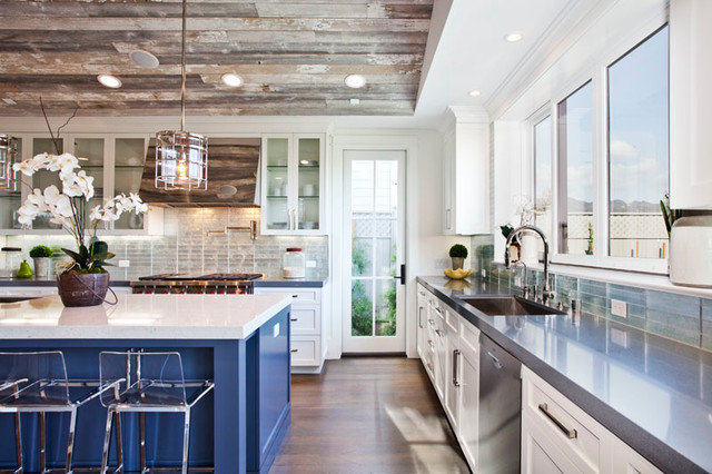 transitional kitchen by White Picket Fence, Inc