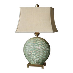 Uttermost - Destin Ceramic Table Lamp - This table lamp will raise