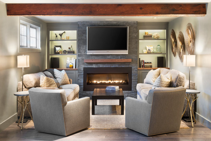 traditional living room by Pinney Designs