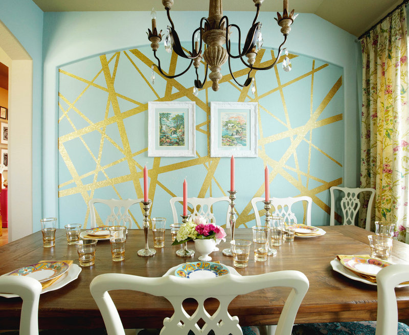 eclectic dining room by Pink Door Designs