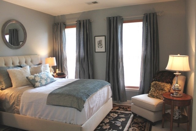 Great Color: Soothing Blue Gray in the Bedroom