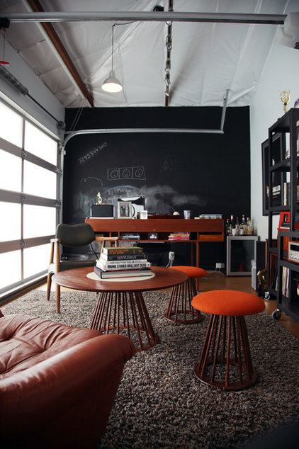 Industrial Home Office by Amy Sklar Design Inc