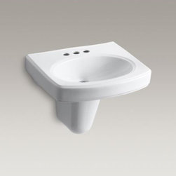 KOHLER - KOHLER Pinoir(R) wall-mount bathroom sink with 4