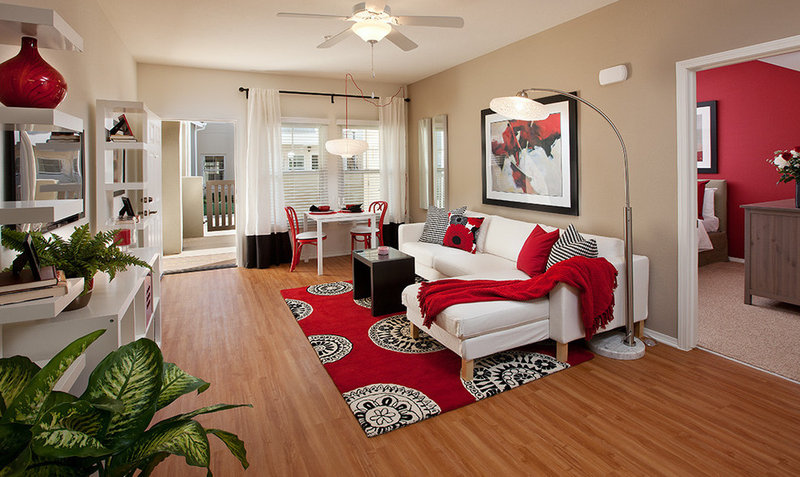 Contemporary Living Room by Borden Interiors & Associates