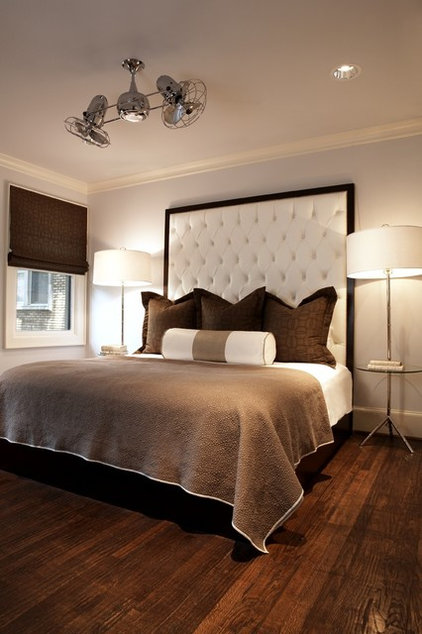 Brown and cream themed bedroom. contemporary bedroom by Beth Dotolo, RID, ASID