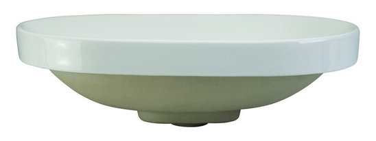 Decolav 1457-CWH Classically Redefined Semi Recessed Oval Bathroom Sink in548 Decolav 1457-CWH Classically Redefined Semi Recessed Oval Bathroom Sink in548