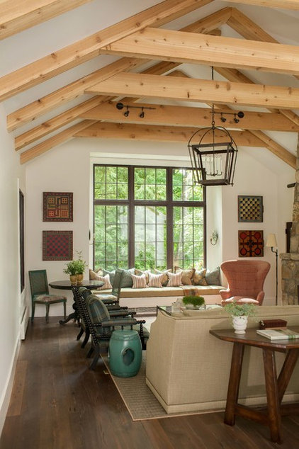 rustic living room by jamesthomas, LLC