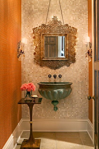 traditional powder room by Jason Arnold Interiors