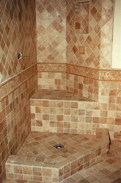 mediterranean bathroom by Republic Tile Works, LLC
