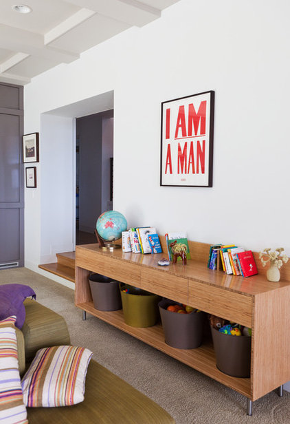 contemporary family room by Natasha Barrault Design
