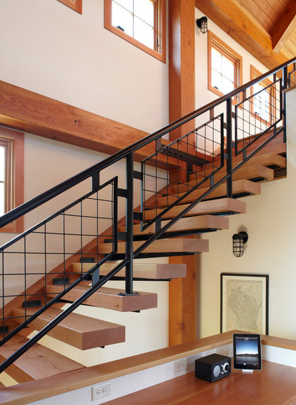 farmhouse staircase by Northworks Architects and Planners