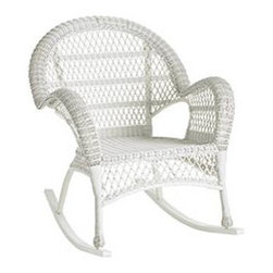 White Outdoor Wicker Rocker - I just bought two of these for my front