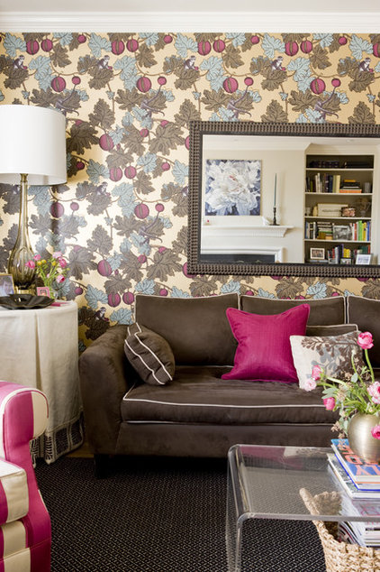 traditional family room by Liz Levin Interiors