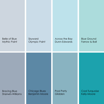 Shades of Blue Paint Colors