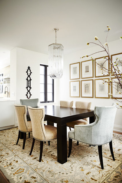 Transitional Dining Room by Barbara Purdy Design Inc.