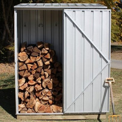 - the ABSCO Spacesaver 5 x 3 Tool Shed creates plenty of storage 
