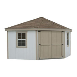 Fifthroom - Corner Nook Shed with Dura-Temp Siding -