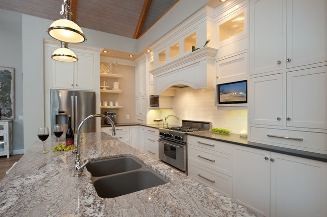 transitional kitchen Finding a Vintage Vibe with New Construction in Kelowna, BC