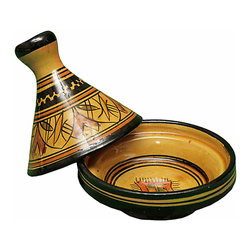 tagine Hand   african with Moroccan serving   Handcrafted Painted ceramic glazed Tagine utensils