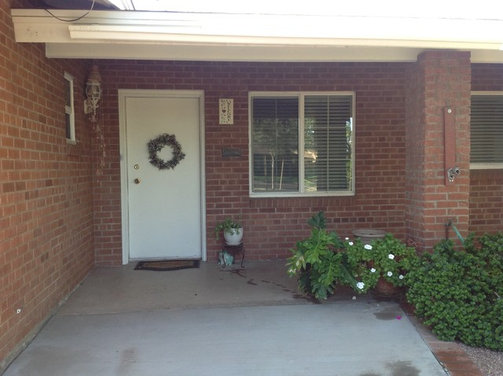 Need help sprucing up exterior without painting brick - Houzz
