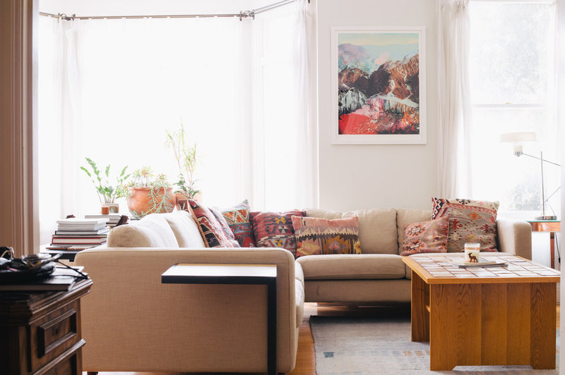 Eclectic Living Room by Nanette Wong