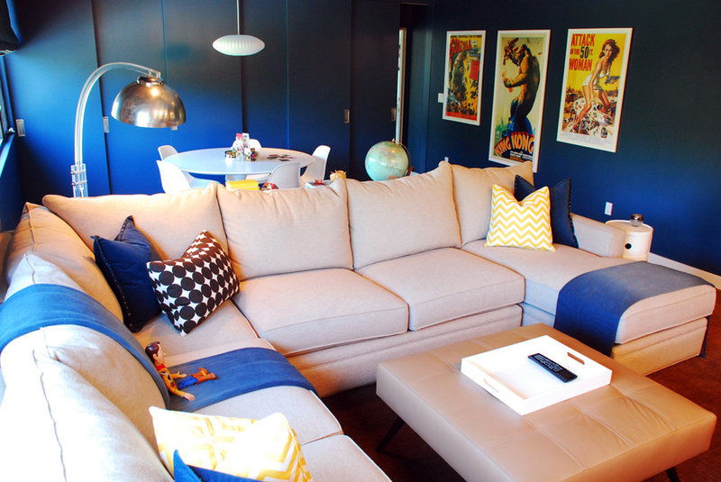 eclectic media room by Jessica McClendon
