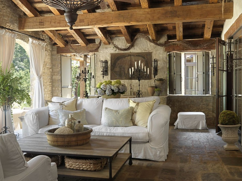 Mediterranean Porch by Amy Studebaker Design