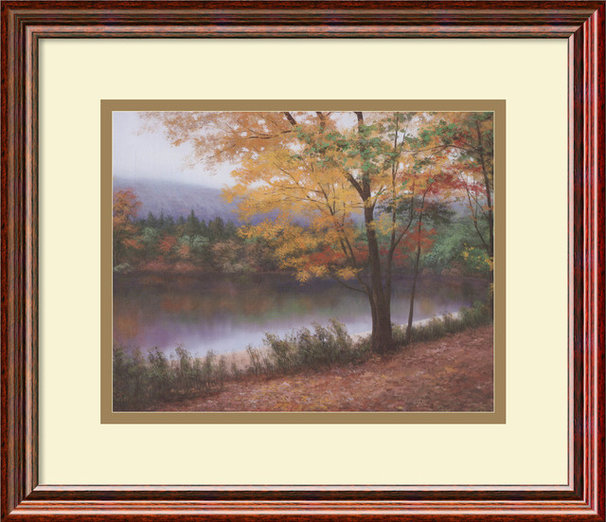 Golden Autumn Framed Print by Diane Romanello - $89.95
