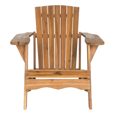 Safavieh - Vista Adirondack Chair, Teak Look - Sit back and raise a 
