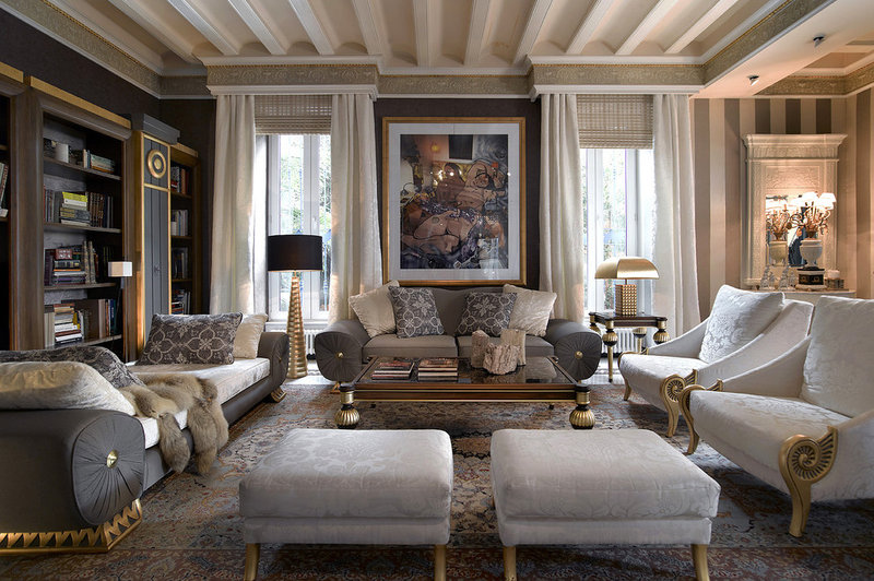 eclectic living room by COLECCION ALEXANDRA
