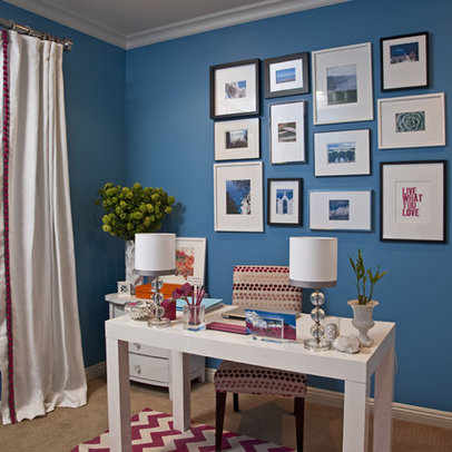 Home Office Design Ideas on Home Office Benjamin Moore Cloud White Design Ideas  Pictures  Remodel