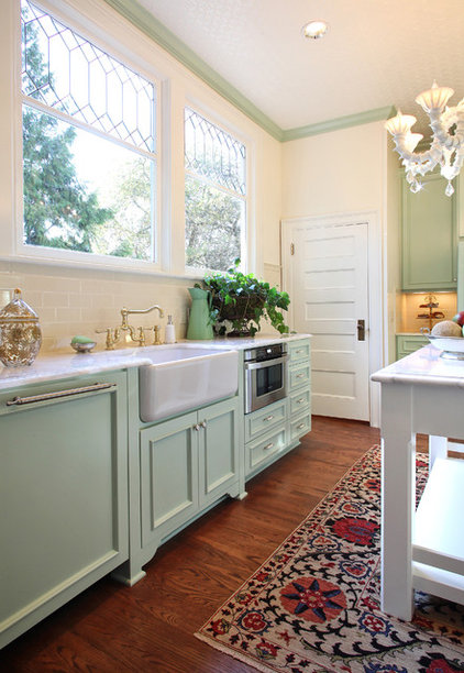 eclectic kitchen by Garrison Hullinger Interior Design Inc.