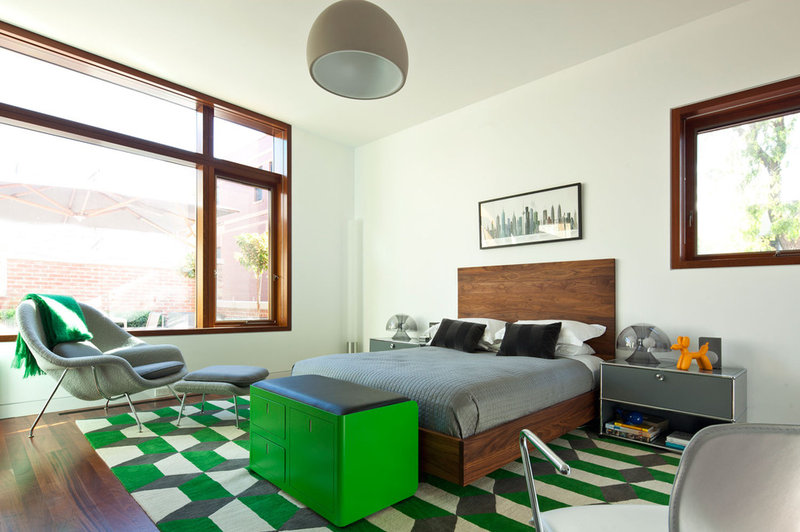 contemporary bedroom by Stephanie Wohlner Design