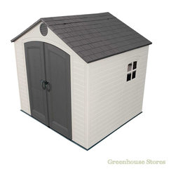 Lifetime 8x7.5 Plastic Shed - The Lifetime 8x7.5 Plastic HDPE Shed for 