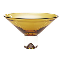 Blown     antique Crystal Lead Badash utensils Monaco serving Product Amber  European Mouth Badash