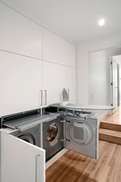 Contemporary Laundry Room by Connie Young Design, a division of ce de ce inc.