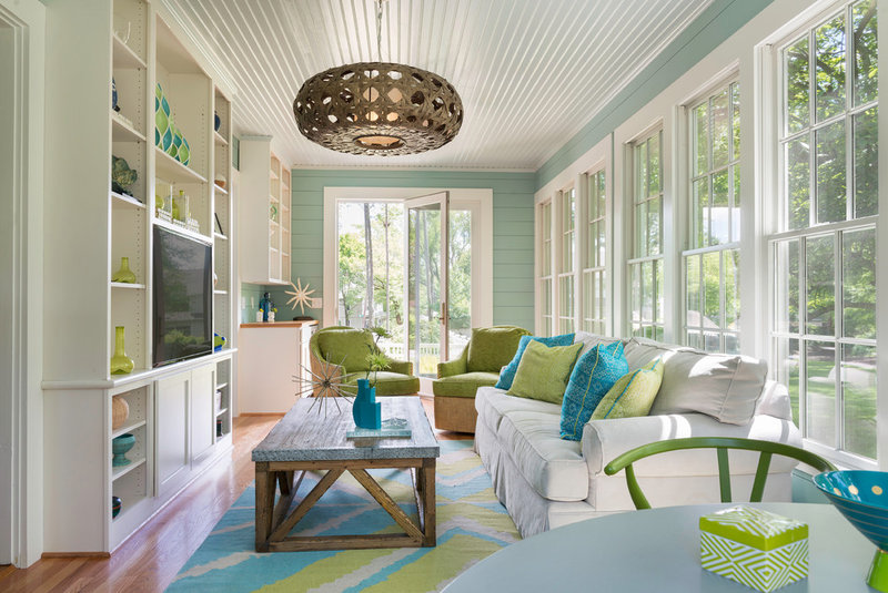 Beach Style Sunroom by Digs Design Company