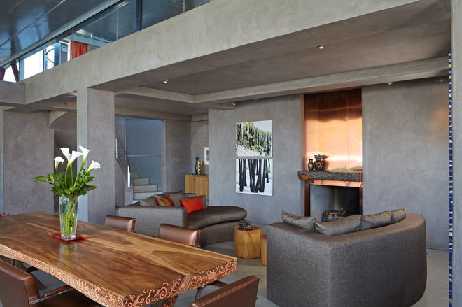 modern living room by David Hertz & Studio of Environmental Architecture