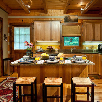 Rustic Kitchen on Log Cabin Kitchens Design Ideas  Pictures  Remodel  And Decor