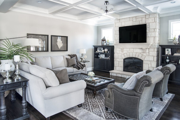 Traditional Living Room by Kristin Petro Interiors, Inc.