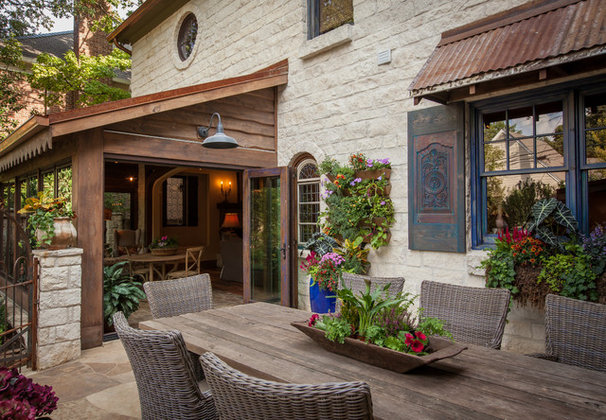 Rustic Patio by Key Residential