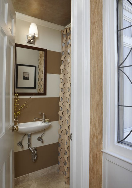 eclectic powder room by Dunlap Design Group, LLC